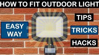 How To Install An Outside Light Tips Tricks Hacks – Outdoor Porch Light With PIR Sensor. Wire It Up