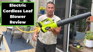 Electric Cordless Leaf Blower Review