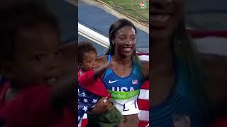 #shorts Nia Ali had her son Titus just 15 months before she won an Olympic medal in Rio  #olympic