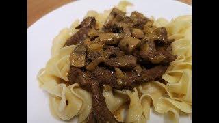 TASTY BEEF STROGANOFF RECIPE !!(WORLDFAMOUSFOODZ)