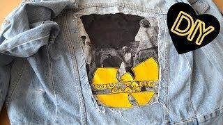 DIY Idee Jacke aufpeppen mit einem bedrucktem T-Shirt oder Bandshirt