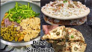 Pizza Sandwich | Easy & delicious Recipe by @Tastycreationsbyayesha