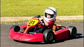 #370 Go Kart Track Fun With The Grandkids Reed (5) and Conner (3).