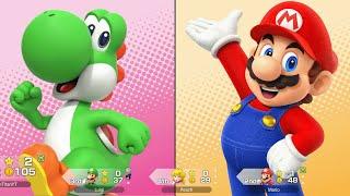 Super Mario Party Jamboree - Yoshi vs Mario vs Luigi vs Peach - Mega Wiggler's Tree Party