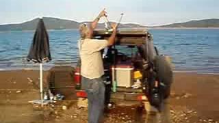 carp feeder with big slingshot   Karditsa