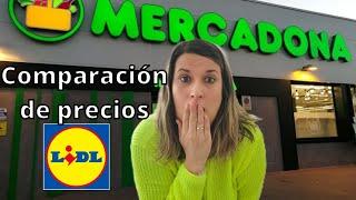 Precio misma Compra | MERCADONA y LIDL | Comparación de precios 