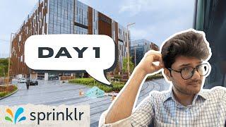 Day 1 @sprinklr as a Product Engineering Intern | VLOG 2