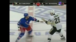 Penguins - Rangers rough stuff 1/5/09