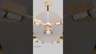 Albin - Creative Solid Wood Art Pendant Light: Enhancing Spaces with Natural Elegance