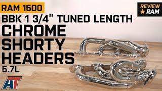 2009-2018 Ram BBK 1-3/4" Tuned Length Chrome Shorty Headers 5.7L Review