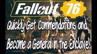 Fallout 76 Get Commendations Quickly and Become a General in the Enclave!