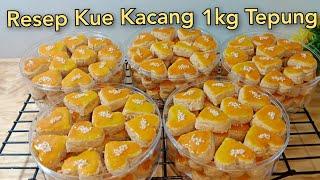 Resep kue kacang 1 kg tepung, super renyah,kokoh,tidak keras dan tidak mudah hancur