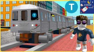 Johny's Roblox MTA Subway Train Ride & Roblox Subway Train Crash On Subway Life