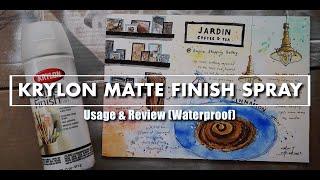 Krylon Matte Finish Spray Review IS IT REALLY WATERPROOF?