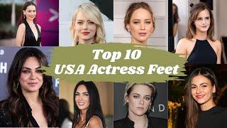 Top 10 | Most Beautiful USA Actresses Feet | Celebrity Feet