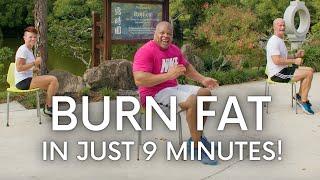 9 Min Seated Fat Burning Workout for Seniors & Beginners | Low Impact Exercises