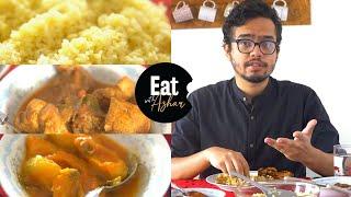 Eating Yellow Rice with Different Curies | Eat with Azhar | Food Portrayal | SRI LANKAN CUISINE