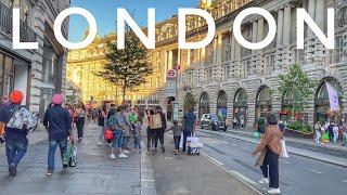 London City Walk, Walking the Bustling Streets of Central London, 4K HDR Walking Tour