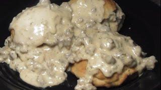 Easy  Country Style White Sausage Gravy Recipe: How To Make Country White Sausage Gravy