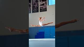 Switch leap in slow motion with @paisley_gymnast #gymnast #athlete