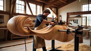 Discover the Extremely Art Woodturning Journey // Asian Woodworking Crafts - Woodturning Artistic