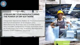 ERP for Manufacturing Businesses|DoFort ERP| Solution For Manufacturing #erp #manufacturing