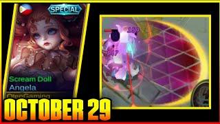 Scream Doll- Angela Skin Gameplay in Mobile Legends