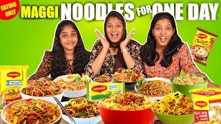 EATING ONLY MAGGI NOODLES FOR 24 HOURS  CHALLENGE  | PULLOTHI