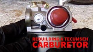 Cleaning and rebuilding a Tecumseh Series 11 carburetor