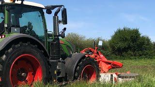 Heuernte mit Fendt 724 S4 und Kuhn Mähwerk