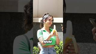 GIRL EATING A BANANA PRANK!! #shorts