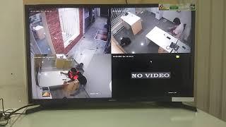CCTV live view in TV monitor /Omega Tech Solution /CCTV cameras
