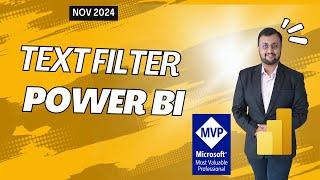 Text Filter in Power BI