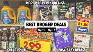 BEST KROGER DEALS | MORE KROGER MEGA EVENT DEALS | EASY COUPON DEALS TO SAVE MONEY | 8/21 - 8/27