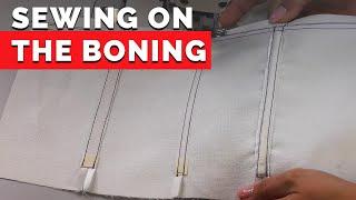 Sewing on the Boning | How to Sew Corsets