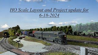HO Scale layout and project update 6-18-24