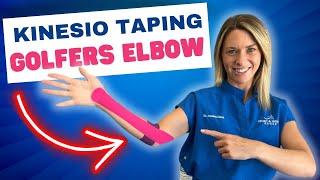 How to KT Tape Golfer’s Elbow | 3 Easy Steps to Kinesio Tape Elbow Pain