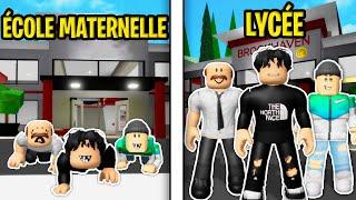 DE LA MATERNELLE AU LYCÉE AVEC MES AMI BROOKHAVEN, ROBLOX