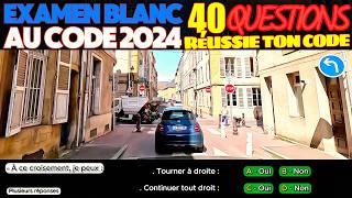 Test au code de la route 2024 - 40 Questions à l'Examen blanc du permis de conduire + Réponses