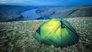 Solo CAMPING in wind & rain -The weather CHANGED fast