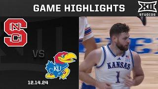 NC State vs. #10 Kansas Game Highlights | 2024-25 Big 12 Men's Basketball