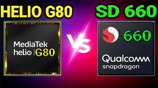 Helio G80 Vs Snapdragon 660  | Which Is BETTER? | Qualcomm Snapdragon 660 Vs Mediatek Helio G80