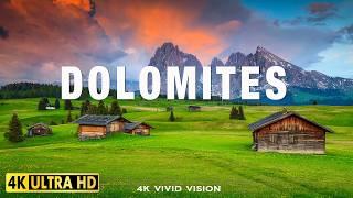 DOLOMITES WORLD TOUR 4K ULTRA HD NATURE | A Relaxing Escape with Piano Music