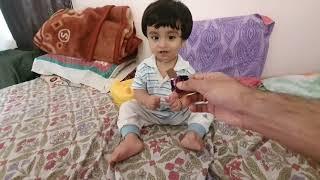 Arnav still loves to eat chocolate same way (01/08/2021) (34 months old)