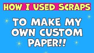 TWO AWESOME SCRAP IDEAS!  easy way to use your scraps