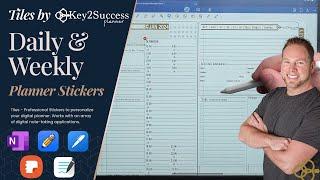 How To Customize Your Digital Planner with Stickers and Tiles | Daily and Weekly Tiles