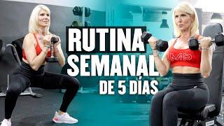 Rutina de 5 Días en el GIMNASIO ¡Para Mujeres!