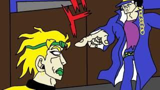 STARDUST CRUSADERS DUB: JOTARO vs. DIO (joke video)