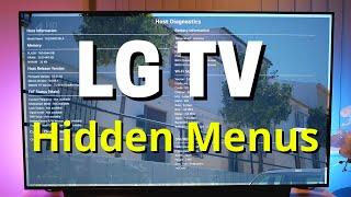 LG TV Secret Hidden Menus - Codes Tips Tricks & Features