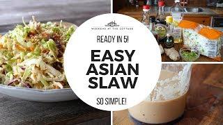 EASY ASIAN SLAW | Ready in 5 Minutes!!!!